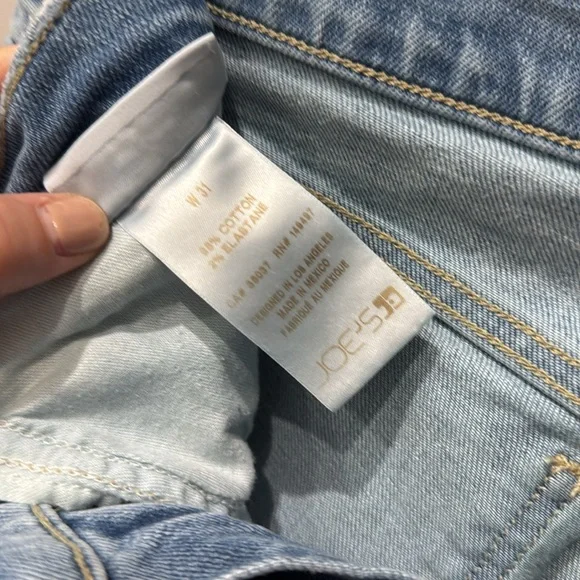 JOES KEANS LARA MID RISE CROP LIGHT WASH 31 - Picture 6 of 8